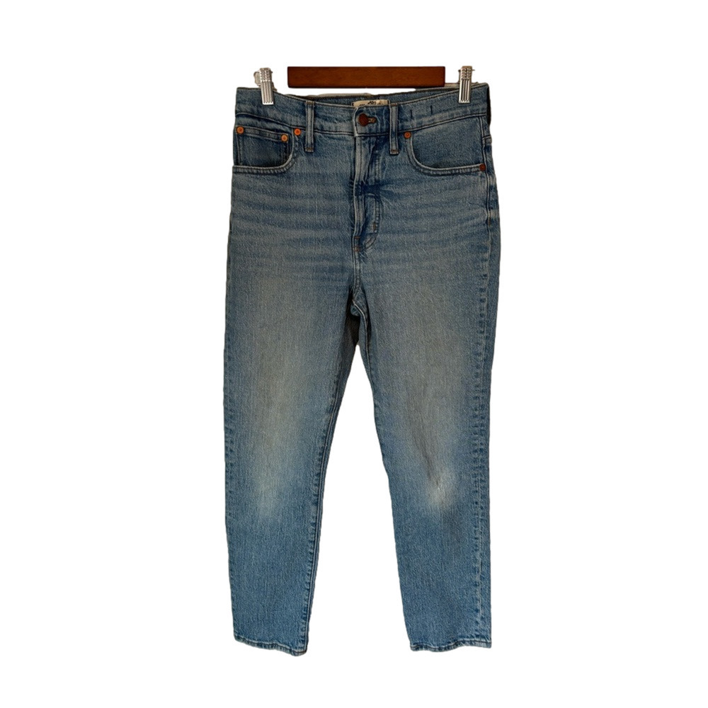 Madewell Women's 27 High Rise Light Wash The Perfect Vintage Jean Distressed 90s